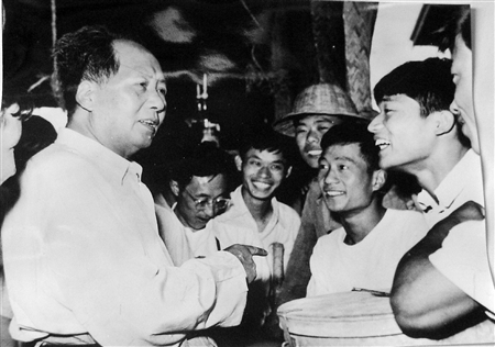 天津最新发现十余张毛泽东视察天津底片|照片