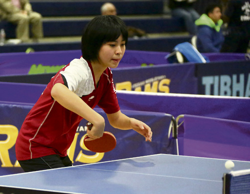 12岁华裔入选美乒乓球国家队 成该队最年轻球