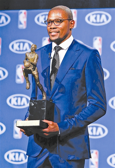 杜兰特荣膺NBA常规赛MVP|杜兰特|赛季