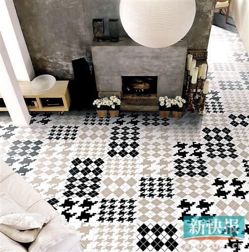 ▲黑白花砖(20cm×20cm)    参考价格:158元/片    品牌:Realonda         地点:马会家居尚御建材