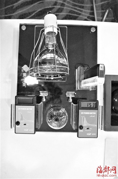 无膜状态下，紫外线指数为153