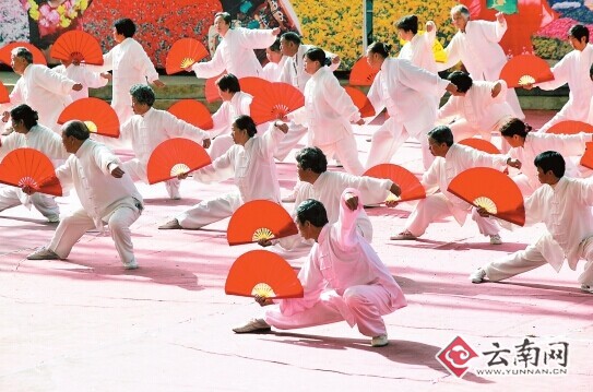 千人太极拳 记者 刘普礼 摄