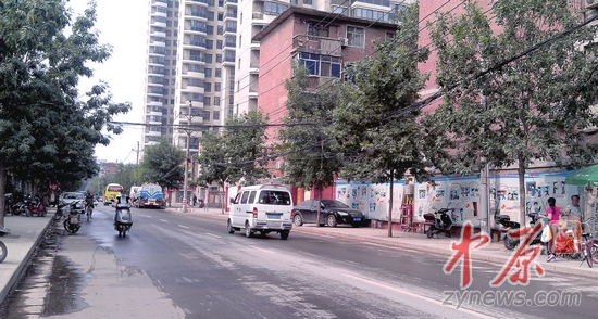 　　桃源路至陇海路段的勤劳街有树但不大