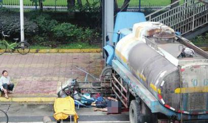 事故现场（资料图片）。李宁摄