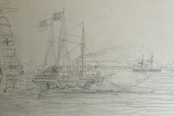 图为威廉二世（Wilhelm II.）幼年时期的画作。