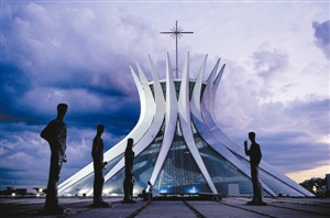 巴西首都巴西利亚,巴西利亚大教堂。城市设计