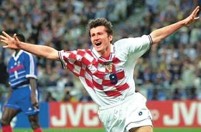 1998年世界杯,达沃·苏克率克罗地亚队勇夺第