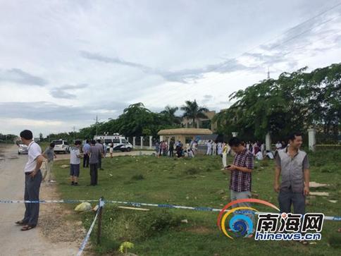 事故现场已拉起了警戒线。