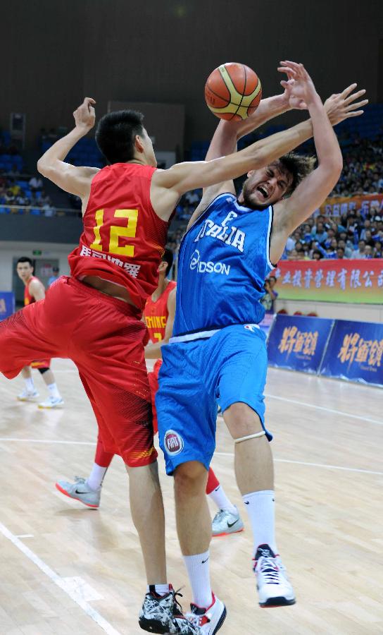 国奥男篮洲际巅峰争霸赛:中国队迎战意大利队