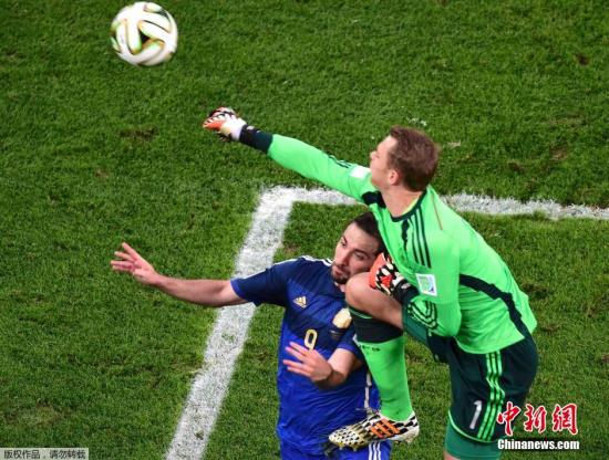 德国门神荣膺金手套奖 诺伊尔七场比赛仅丢四