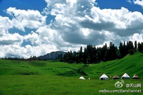 新疆乌鲁木齐南山景区资料图片.(图片来源:天山网新浪官方微博)