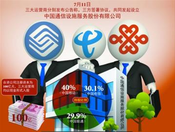 铁塔公司不会影响通信资费|联通|基站