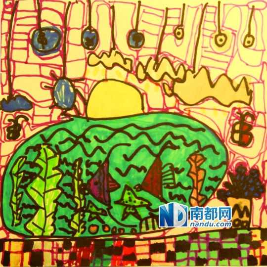 谢沈熙《我家里的鱼缸》 5岁