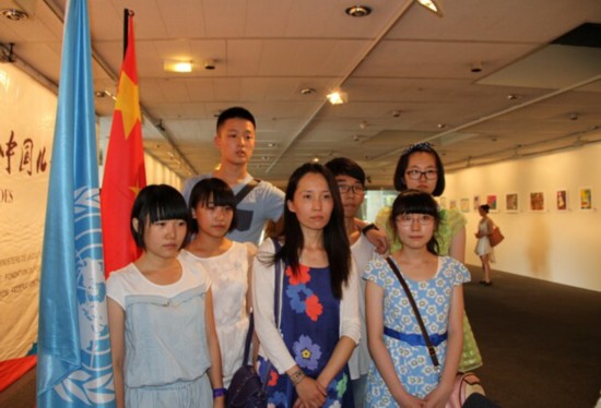 部分参展小画家