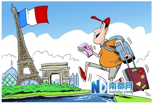 中国游客以二成速度增长 助法国保持世界头号