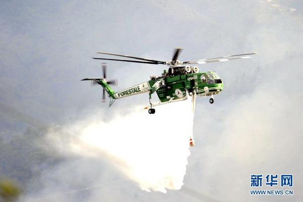 8月19日，一架直升机在意大利中部马尔凯大区阿斯科利皮切诺市市郊的山林上空执行灭火任务。