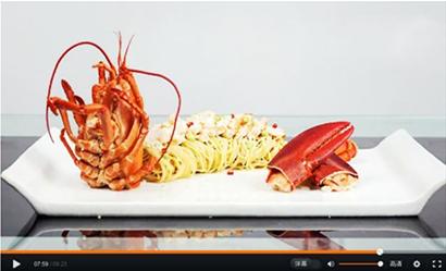 香糟龙虾麻酱凉面。