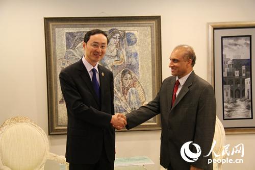 中国驻巴基斯坦使馆向巴基斯坦洪水灾区捐款|