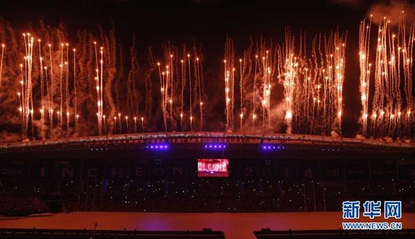 第十七届亚运会在韩国仁川开幕|旗手|足球