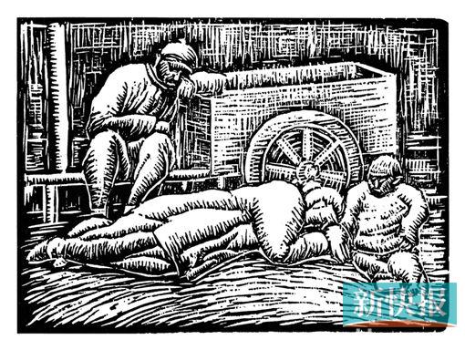 ■胡一川 版画 《饥民》