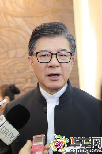 香港瑞安集团主席罗康瑞接受记者采访。 首席记者 李靖 摄