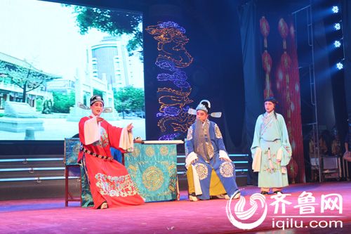 新编吕剧《四知太守》剧照。9月24日晚,莱州市吕剧团将在历山剧院表演该剧