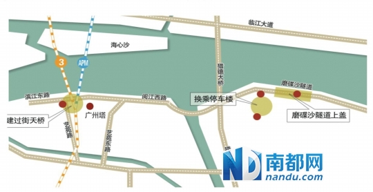 广州塔旁将添<em>白富美</em>过街<em>天桥</em>|停车场|停车楼