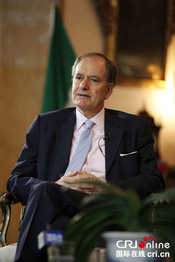 专访意大利驻华大使白达宁:中意关系发展步入