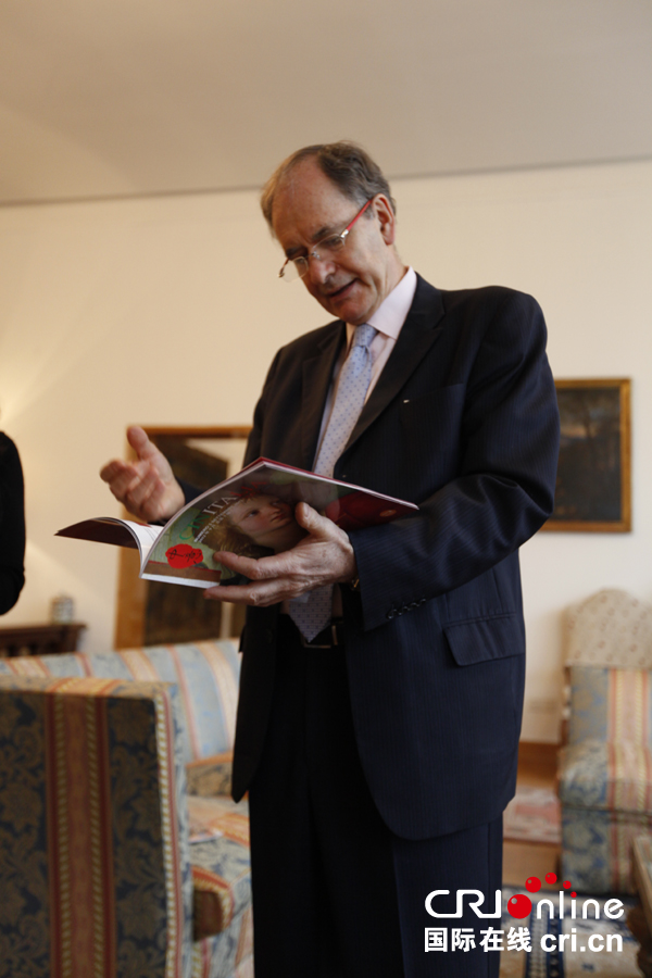 专访意大利驻华大使白达宁:中意关系发展步入