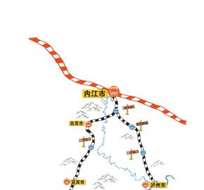 川南城际铁路接轨成渝客专内江北站