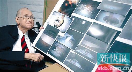 ■布什曼在接收采访的时候公布了他手里外星人的照片。