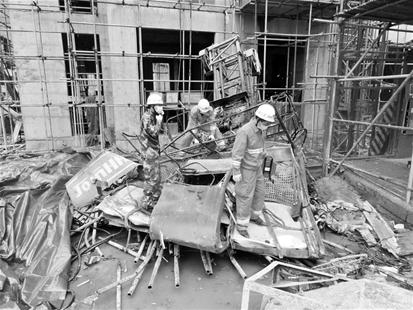 图为：事故现场 资料图