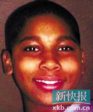 ■被枪杀12岁男孩塔米尔·赖斯。