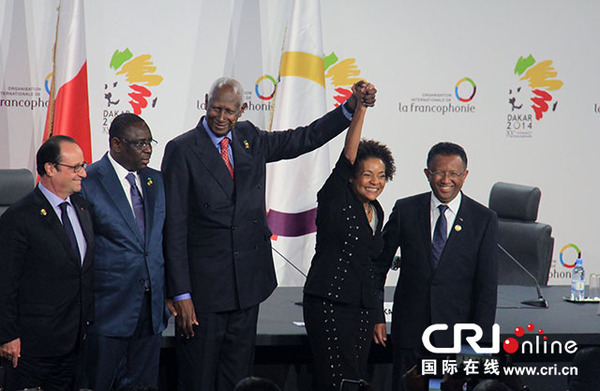 出席法语国家首脑会议的部分领导人