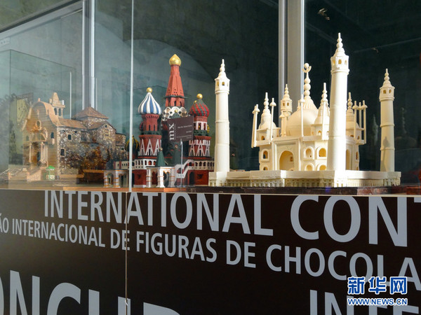 巧克力博物馆里各种用巧克力制成的雕塑