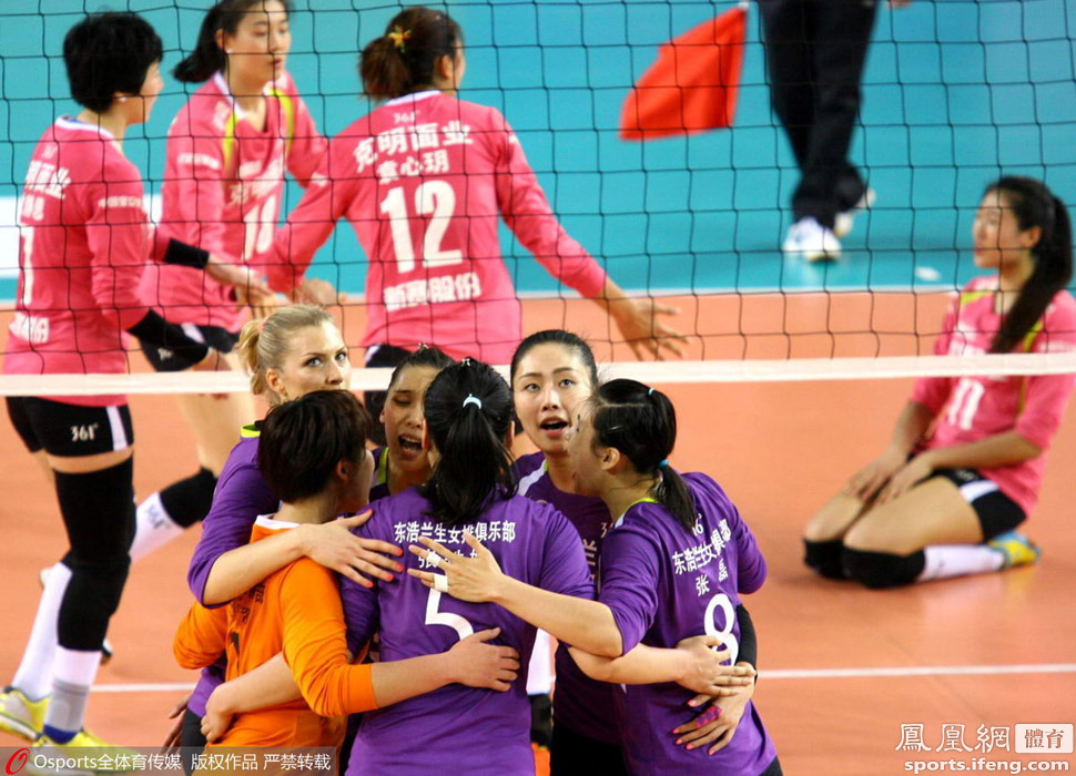 女排联赛-八一总分3-1胜上海 时隔13年再夺冠