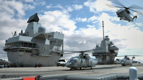 伊丽莎白女王级航母的二号舰威尔士亲王号(资料图)