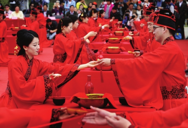 周礼汉婚|婚礼|合卺_凤凰资讯