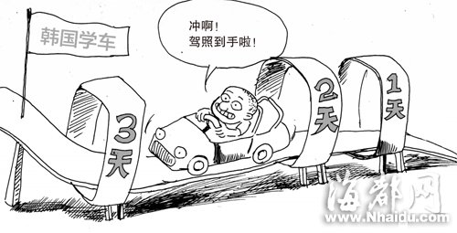 网传赴韩国学车3天拿证? 换证程序繁琐问题多