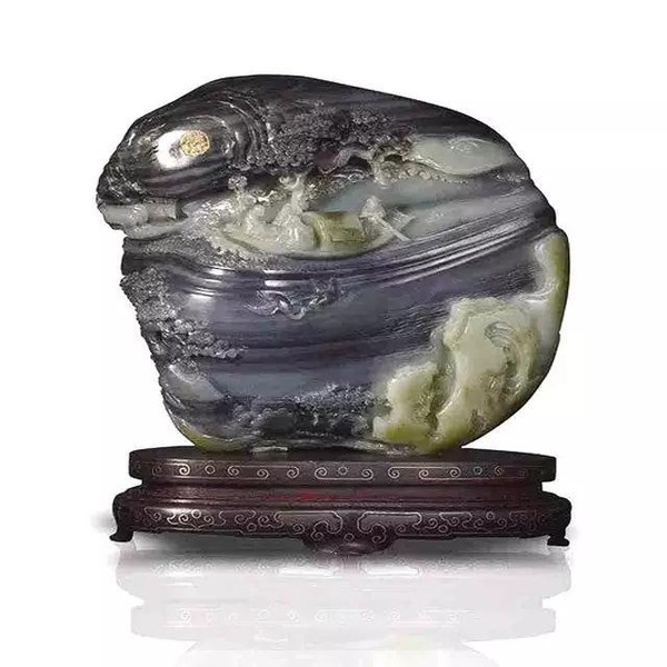 　　14.夜游赤壁 青花玉