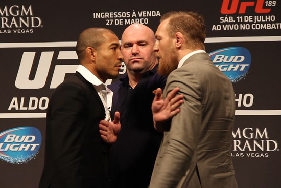 白大拿:奥尔多VS康纳就是UFC的梅威瑟VS帕