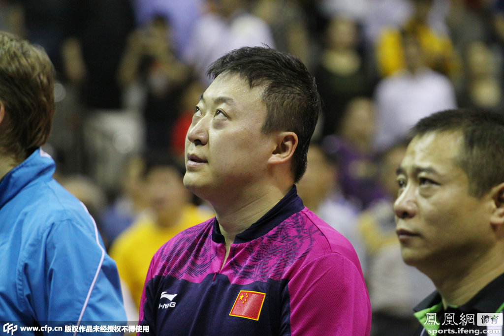 中欧乒乓冠军赛 王涛携马琳对抗佩尔森、施拉