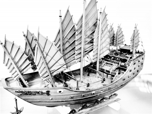 郑和宝船模型