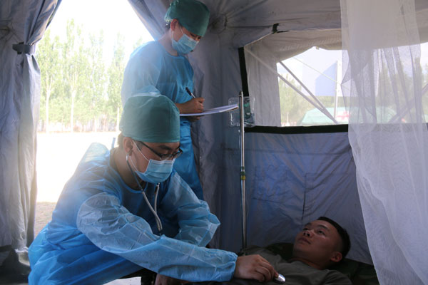 虫媒道组接诊伤病员