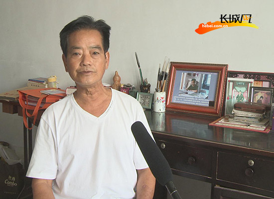 赵发接受长城网记者采访。杨雅荃 摄