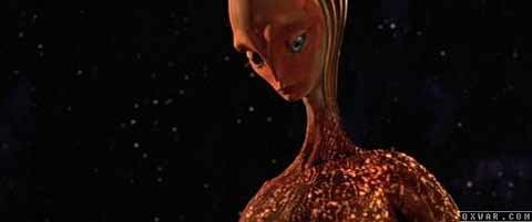 图为影片中火星人的模样