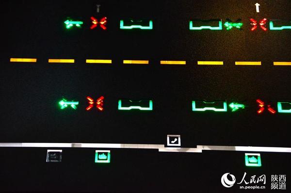 中央监控系统对隧道内的通风、通话、火警进行全自动监控，绿色为正常、白色为异常