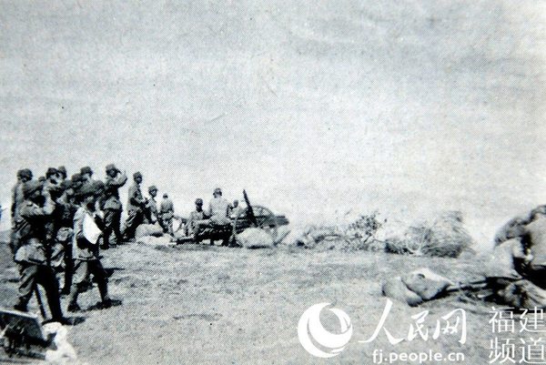 1938年5月,日军进攻厦门胡里山(厦门闽南文化研究会供图)
