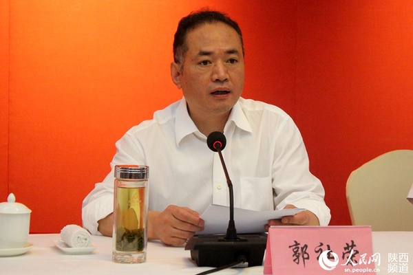 杨凌示范区党工委书记郭社荣在交流会开始前致辞  刘冰摄