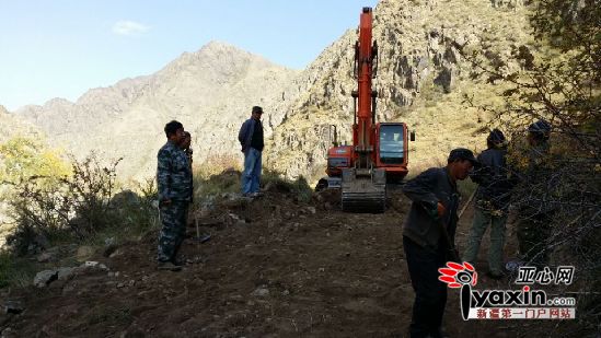 仍在施工的牧道路段